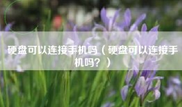 硬盘可以连接手机吗（硬盘可以连接手机吗？）